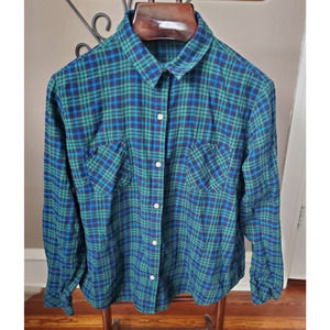 Riders by Lee Plaid Long Sleeve Shirt Womens Size XXL